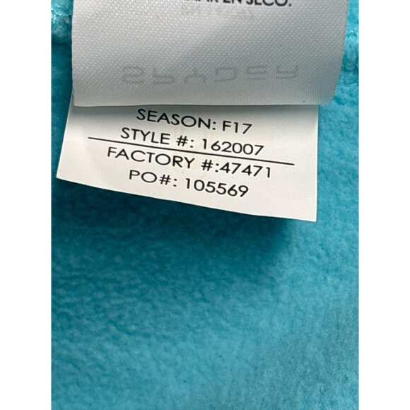 Spyder Women’s Full Zip Sweater Fleece Jacket Size Small Light Aqua Blue Cable K - Picture 10 of 12